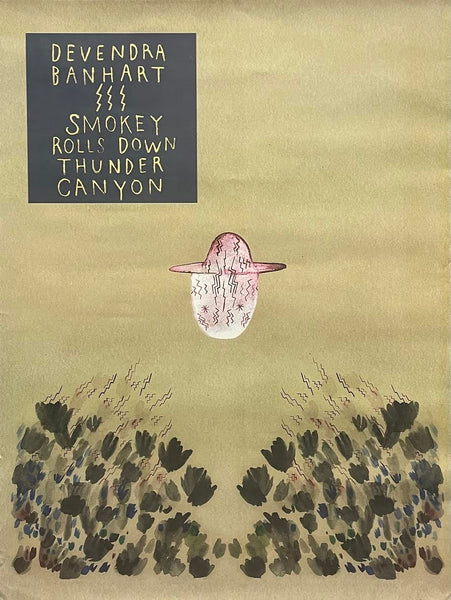 Devendra Banhart – Smokey Rolls Down Thunder Canyon - 18" x 24" Promo Poster (double sided) p0564 - Shuga Records