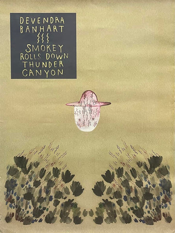 Devendra Banhart – Smokey Rolls Down Thunder Canyon - 18" x 24" Promo Poster (double sided) p0564