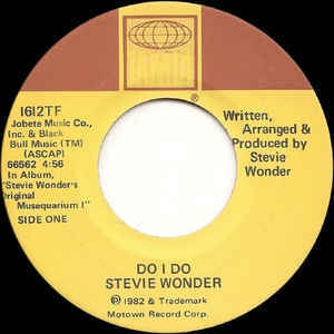 Stevie Wonder- Do I Do / Rocket Love- VG+ 7" Single 45RPM- 1982 Tamla USA- Funk/Soul/R&B