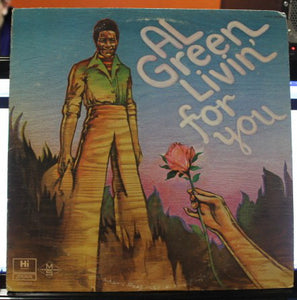 Al Green ‎– Livin' For You - VG- (low grade vinyl) Lp Record 1973 Stereo USA Original - Soul / Funk