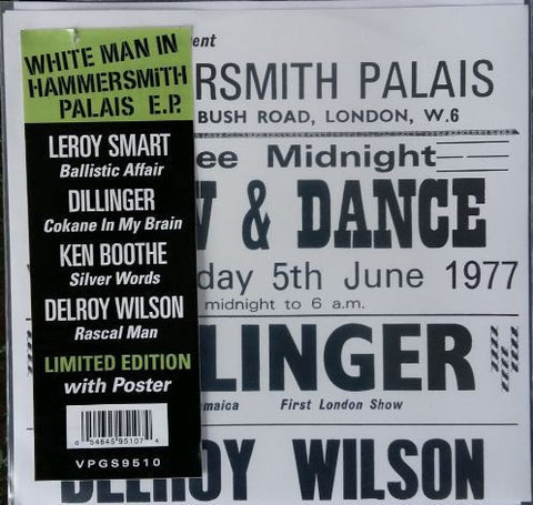 Ken Boothe, Dillinger, Leroy Smart, Delroy Wilson - White Man in Hammersmith Palais E.P. - New Vinyl Record 2017 Greensleeves Record Store Day 7" Single, LTD to 1000 Copies! - Reggae