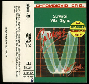 Survivor – Vital Signs - Used Cassette Tape Scotti Bros Germany - Rock