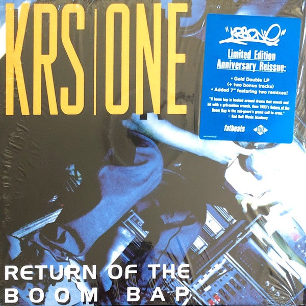 KRS-One ‎– Return Of The Boom Bap (1993) - New 2 Lp Record 2019 Jive / Fat Beats USA Gold Vinyl & 7" Single - Hip Hop / Boom Bap