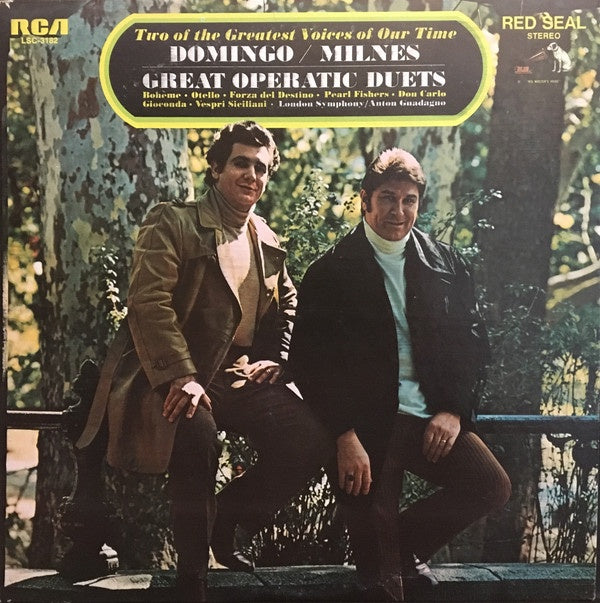 Placido Domingo / Sherrill Milnes ‎– Great Operatic Duets - Mint- Lp Record 1971 USA Original Vinyl - Opera - Shuga Records