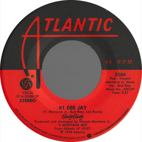 Goody Goody ‎- #1 Dee Jay - VG+ 7" Single 45 RPM 1978 USA - Funk / Soul