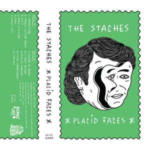 The Staches - Placid Faces - New Cassette 2017 Dumpster Tapes Gold Tape (Limited to 100) - Chicago, IL Garage Punk