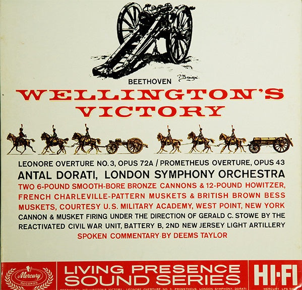 Beethoven - Antal Dorati, London Symphony Orchestra ‎– Wellington's Victory - VG+ 1961 Mono LP with Gatefold Jacket - Classical / Romantic