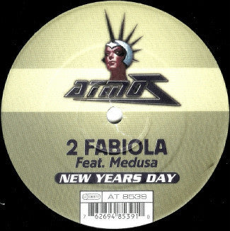 2 Fabiola Feat. Medusa - New Years Day VG+ - 12" Single 1999 Atmoz Belgium Press - Trance
