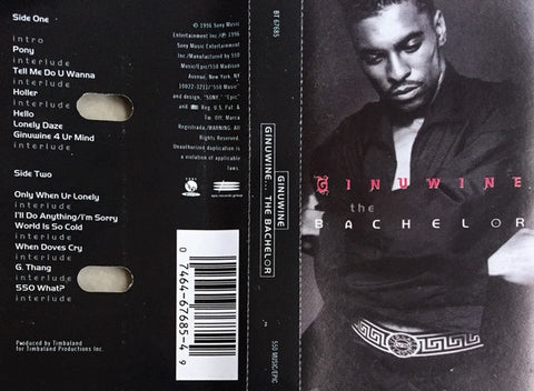 Ginuwine ‎– Ginuwine...The Bachelor - Used Cassette 1996 550 Music - RnB/Swing