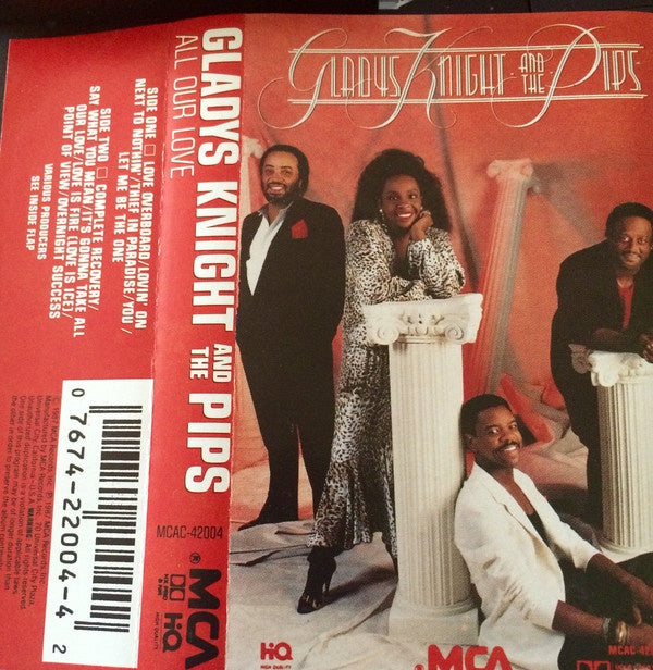 Gladys Knight And The Pips ‎– All Our Love - Used Cassette 1987 USA MCA Records - Funk / Soul / Rhythm & Blues - Shuga Records