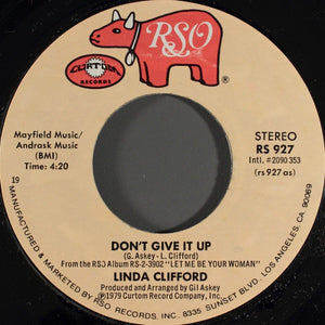 Linda Clifford ‎– Don't Give It Up / Don't Let Me Have Another Bad Dream VG+ 7" Single 45rpm  1979 RSO USA - Soul / Disco