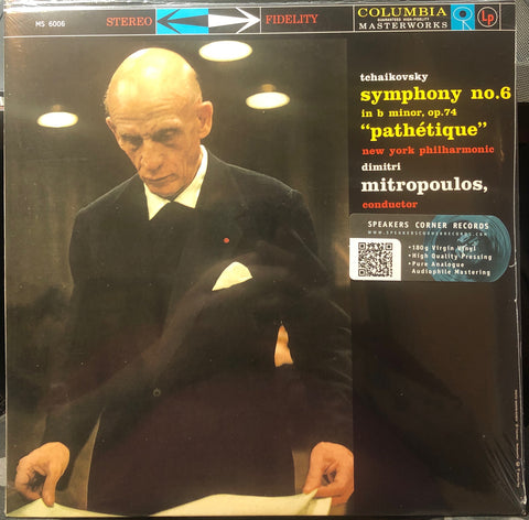 Dimitri Mitropoulos ‎– Tchaikovsky - Symphony No. 6 In B Minor Op. 74 ("Pathétique") (1958) - New Lp Record 2016 CBS Speakers Corner Europe Import 180 gram Vinyl - Classical