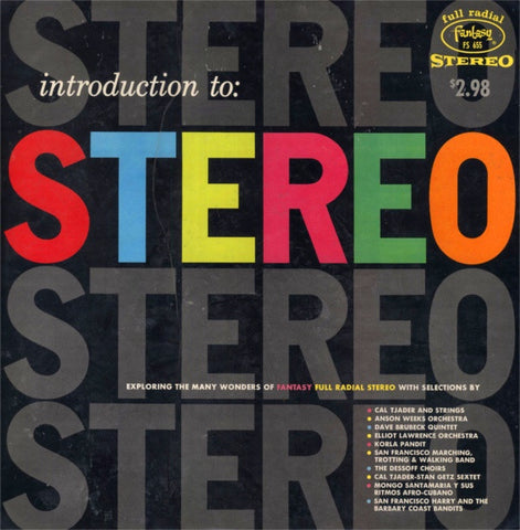 Dave Brubeck / Stan Getz  / Mongo Santamaria / ‎Cal Tjader – Introduction To: Stereo - VG+ Lp Record 1957 Fantasy USA Red Vinyl Stereo - Jazz / Latin Jazz / Bossa Nova