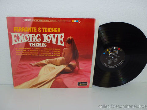 Ferrante & Teicher ‎– Exotic Love Themes - VG Lp Record 1963 United Artists USA Stereo Vinyl - Jazz / Exotica / Easy Listening