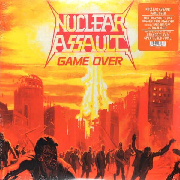 Nuclear Assault ‎– Game Over (1986) - New LP Record 2121 Combat USA Indie Exclusive Orange / Clear Splattered Vinyl - Thrash / Metal - Shuga Records