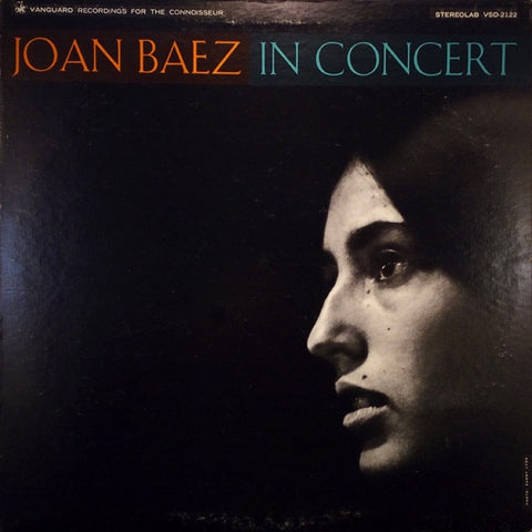 Joan Baez ‎– In Concert - VG+ LP Stereo Record 1963 Vanguard USA - Folk / Rock