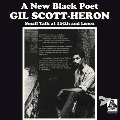 Gil Scott-Heron ‎– Small Talk At 125th And Lenox - New LP Record 2015 Flying Dutchman 180 gram Vinyl UK Import - Jazz / Spoken Word / Soul