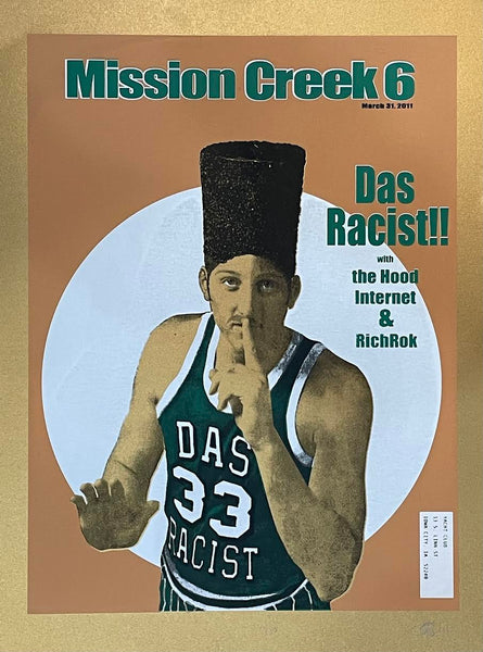 Das Racist - Mission Creek Festival 2011 - 18" x 24" Screen Print Poster - p0125 - Shuga Records