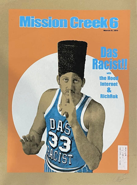 Das Racist - Mission Creek Festival 2011 - 18" x 24" Screen Print Poster - p0125 - Shuga Records