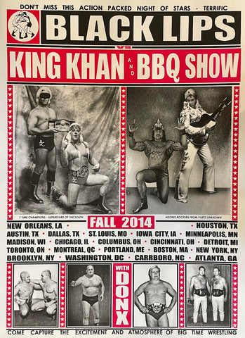 Black Lips - King Khan and BBQ Show - 18" x 24" Screen Print Poster p0045