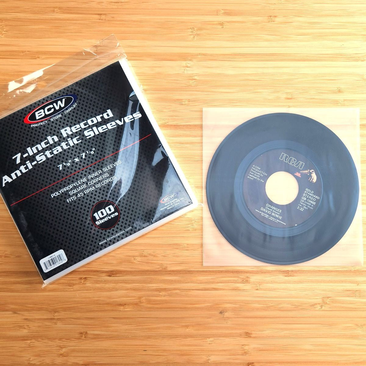 100 Pack 7" Vinyl 45 Polypropylene Record Inner Sleeve - Anti-static - Shuga Records