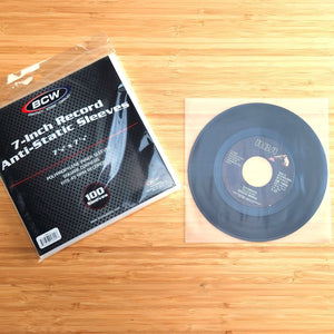 100 Pack 7" Vinyl 45 Polypropylene Record Inner Sleeve - Anti-static