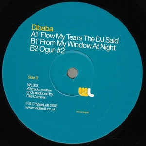 Dibaba ‎– Flow My Tears EP - New 12" Single Record 2002 UK Wideleft Vinyl - House