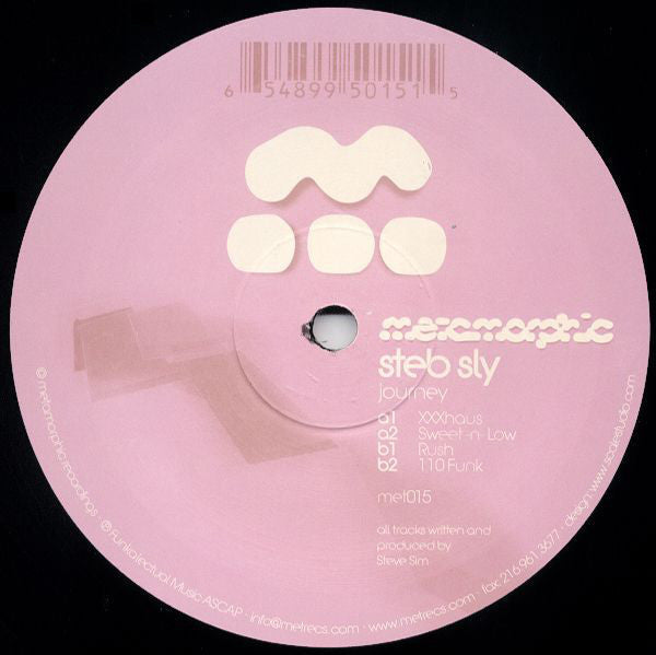 Steb Sly ‎– Journey - New 12" Single 2001 Metamorphic USA Vinyl - Detroit House / Techno