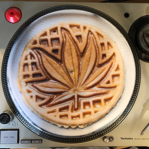 Limited Edition Vinyl Record Slipmat - Weed Waffle