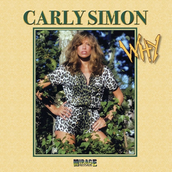 Carly Simon - Why (1982) - New 12" Single Record 2020 Mirage Unidisc Olive Green w/ Spec of White Vinyl - Disco / Dub / Reggae - Shuga Records
