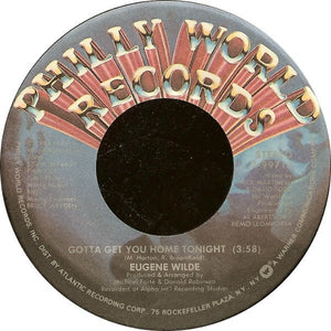 Eugene Wilde ‎– Gotta Get You Home Tonight - Mint- 45rpm 1984 USA - Funk / Soul