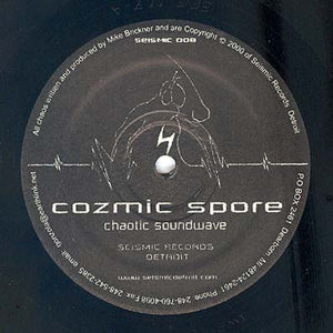 Cozmic Spore ‎– Chaotic Soundwave - Mint 12" Single Record 2000 USA Vinyl - Detroit Techno