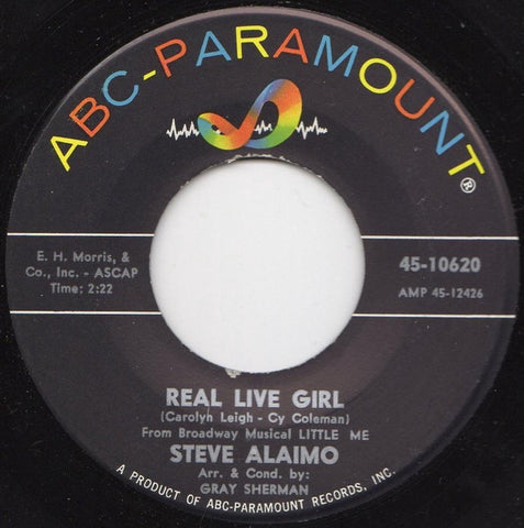 Steve Alaimo - Real Live Girl / Need You - VG+ 7" Single 45RPm 1965 ABC-Paramount USA - R&B