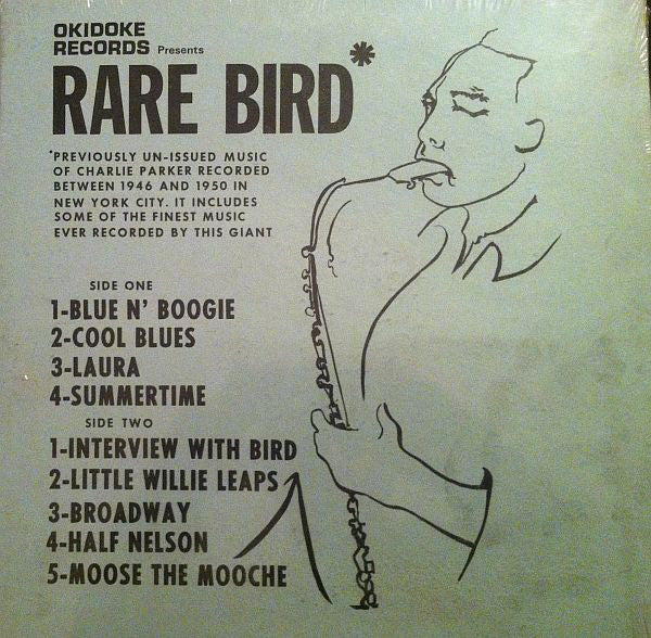 Charlie Parker ‎– Rare Bird VG+ Okidoke Mono Compilation Pressing - Jazz / Bop