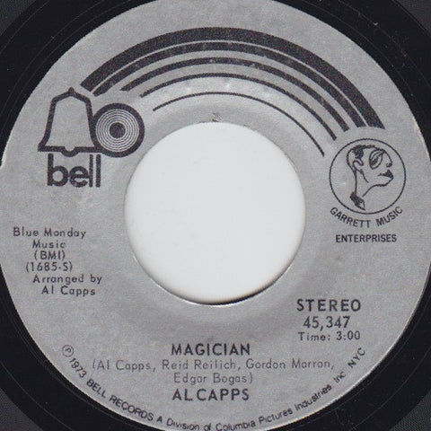 Al Capps ‎– Magician / Shangri-La VG+ 7" Single 45rpm 1973 Bell USA - Soul