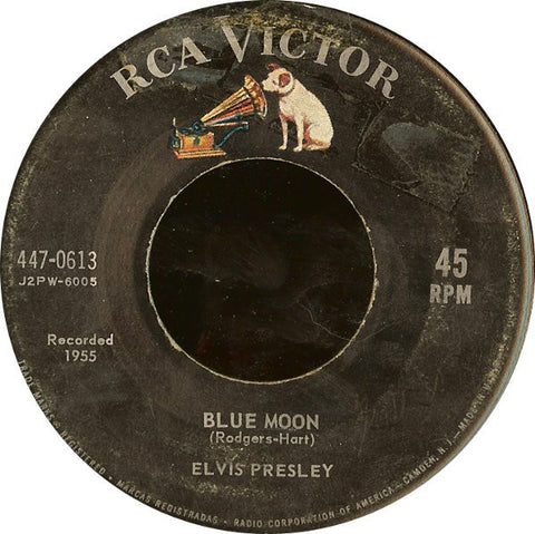 Elvis Presley ‎– Blue Moon / Just Because (1955) - New 7" Single Record 1989 RCA USA 45 Rpm Vinyl - Rock & Roll