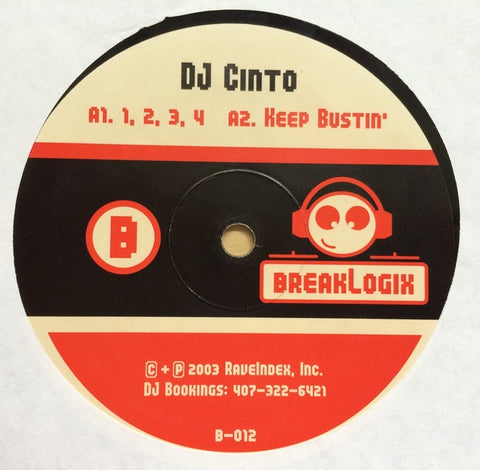 DJ Neutron / Cinto - Boomin' Sound - VG+ 12" Single BreakLogix USA - Electronic / Breaks