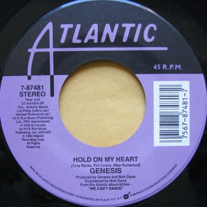 Genesis  ‎-  Hold On My Heart - VG+ 7" Single 45 RPM 1992 USA - Rock / Pop