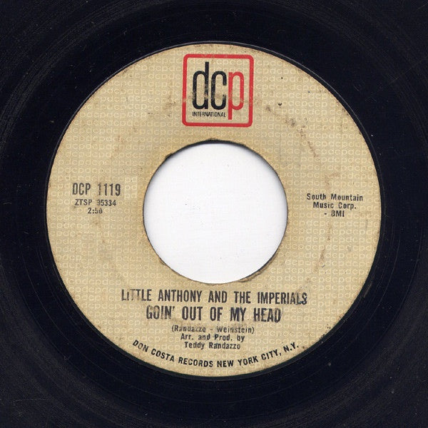 Little Anthony And The Imperials - Goin' Out Of My Head / Make It Easy On Yourself - VG 7" Single 45rpm 1964 DCP International USA - Funk / Soul