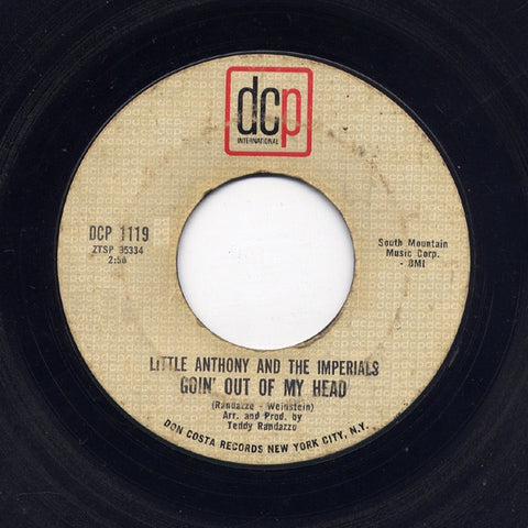 Little Anthony And The Imperials - Goin' Out Of My Head / Make It Easy On Yourself - VG 7" Single 45rpm 1964 DCP International USA - Funk / Soul