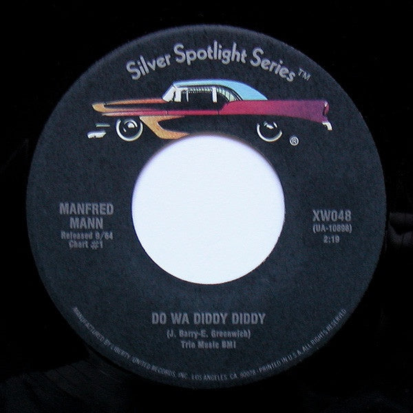 Manfred Mann - Do Wa Diddy Diddy / Sha La La - Mint- 7" Single 45RPM United Artists USA - Pop - Shuga Records
