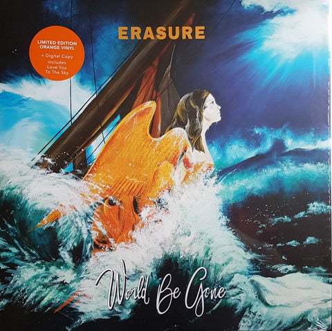 Erasure ‎– World Be Gone - New Vinyl Record 2017 Mute Limited Edition Orange Vinyl Pressing with Download - New Wave / Synth-Pop