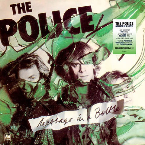 The Police - Message In A Bottle - New 2x 7" Singles 2019 Polydor RSD Limited Release on Green/Blue Vinyl - Rock