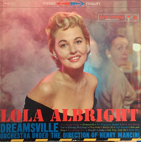 Lola Albright ‎– Dreamsville - VG+ LP Record 1959 CBS USA Stereo 6 Eye Vinyl - Jazz Vocal