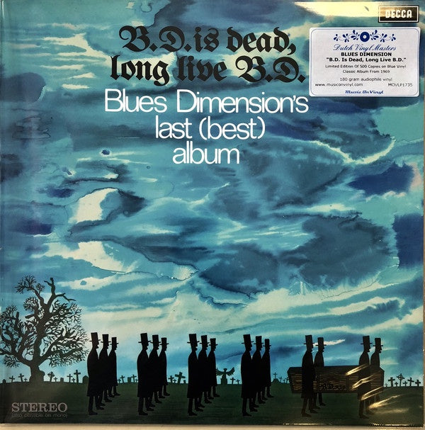 Blues Dimension ‎– B.D. Is Dead, Long Live B.D. (1969) - New LP Record 2017 Decca/Music On Vinyl ‎Europe Import 180 gram Blue Vinyl & Numbered -  Psychedelic Rock  / Blues Rock