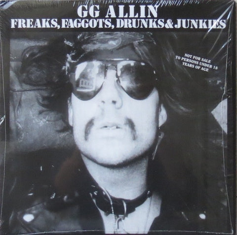 GG Allin ‎– Freaks, Faggots, Drunks & Junkies (1988) - New LP Record 2008 MVD USA Vinyl - Punk