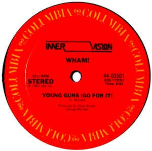 Wham! - Young Guns (Go For It) - M- 12" Single 1982 Columbia USA - Electronic / Synth-Pop