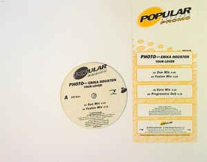 Photo Feat. Erika Houston ‎– Your Lover - Mint- 12" Promo Single Record 1996 Popular Vinyl -  Italo House