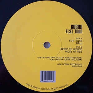 Ruben - Flat Twin - Mint 12" Single 2001 High Octane USA - Chicago Techno