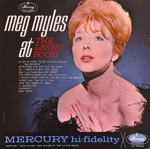 Meg Myles ‎– At The Living Room - New Lp Record 1963 Mercury USA Mono Original Vinyl - Jazz